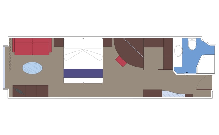 MSC Fantasia premium suite aurea with sealed window | MSC Cruises MSC Fantasia premium suite aurea with sealed window | MSC Cruises