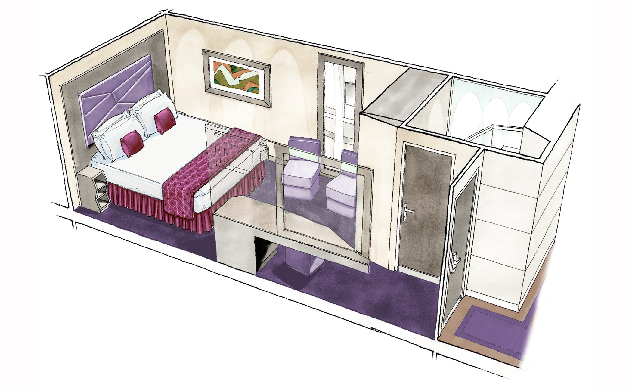 MSC Seaview Cabin: Interior 10 3d MSC Seaview Cabin: Interior 10 3d