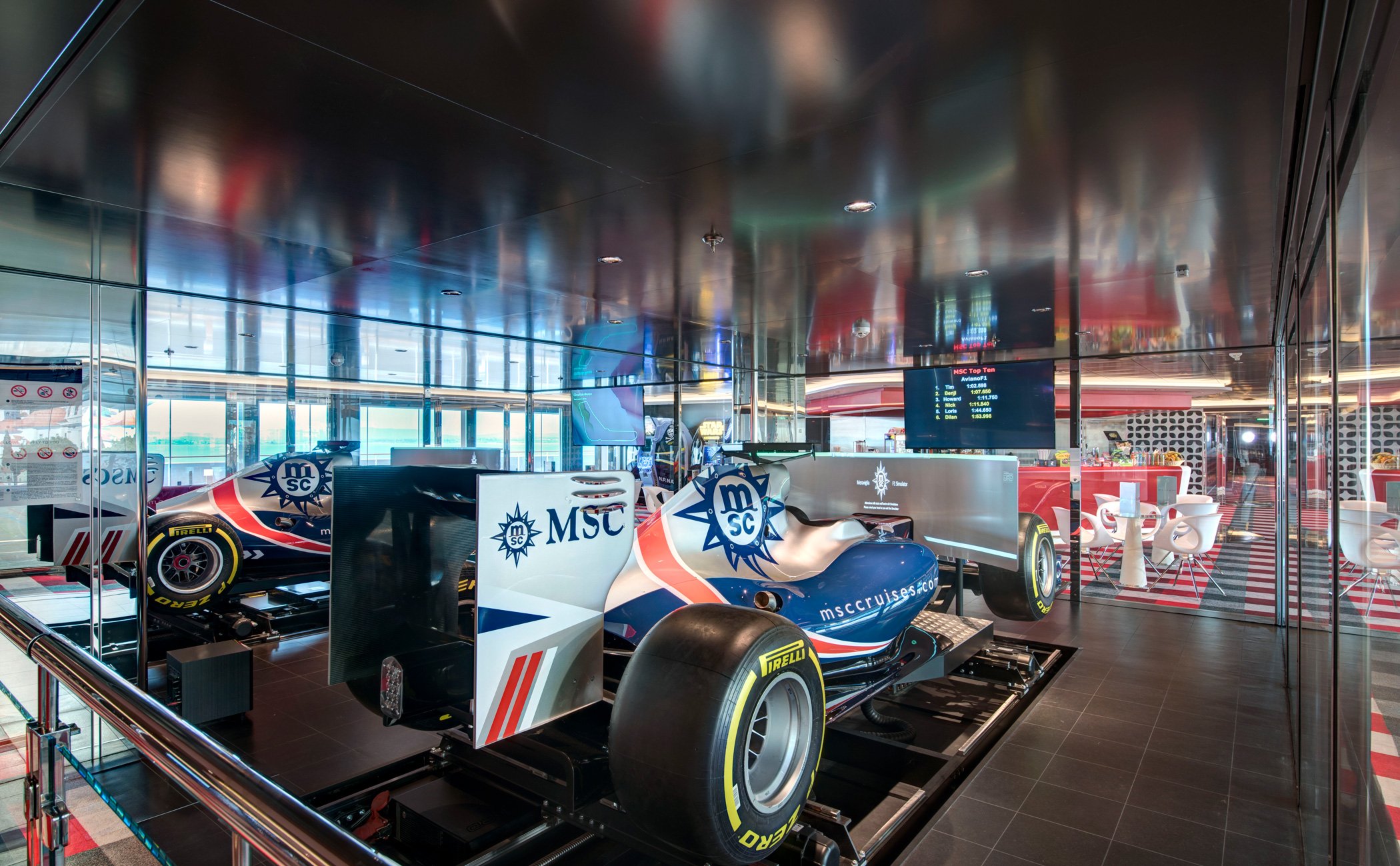 Day and Night Activities, F1 Simulator | MSC Cruises