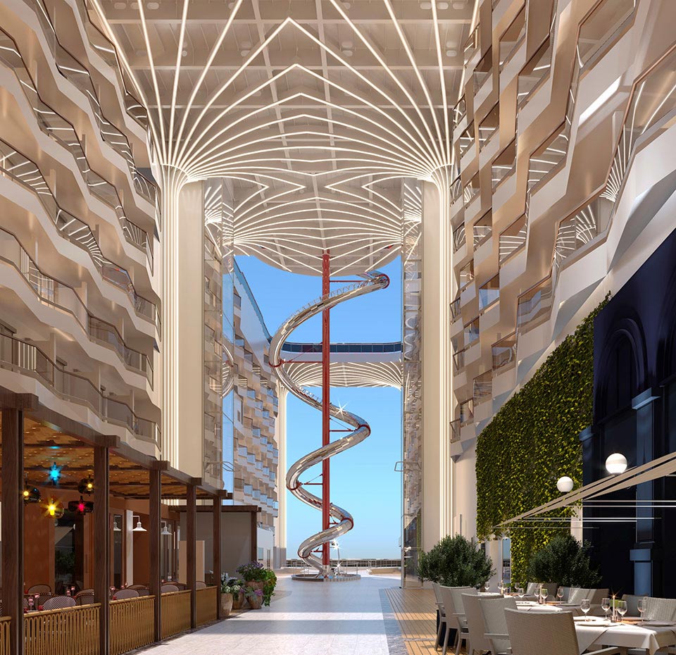 MSC World Europa, 11-deck-high dry slide | MSC Cruises MSC World Europa, 11-deck-high dry slide | MSC Cruises