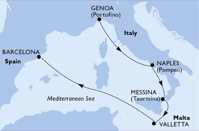 Italië, Malta, Spanje