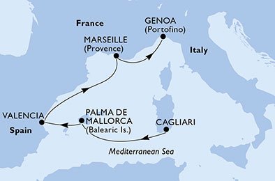 Italië, Spanje, Frankrijk