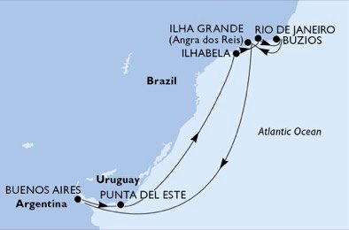 Argentinië, Uruguay, Brazilië