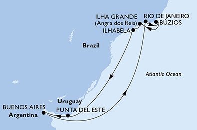 Argentinië, Brazilië, Uruguay