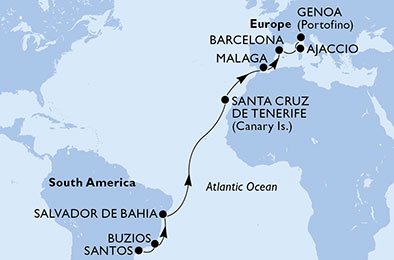 Brazilië, Spanje, Frankrijk, Italië