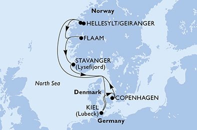 Duitsland, Denemarken, Noorwegen