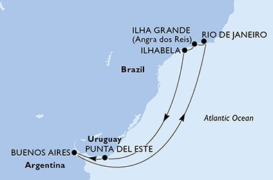 Argentinië, Brazilië, Uruguay
