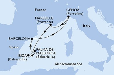 Frankrijk, Spanje, Italië