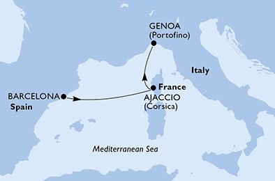 Spanje, Frankrijk, Italië