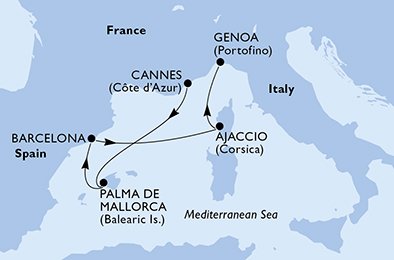 Frankrijk, Spanje, Italië