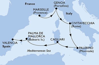 Frankrijk, Italië, Spanje
