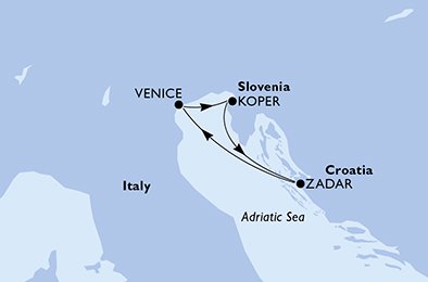 Italië, Slovenië, Kroatië