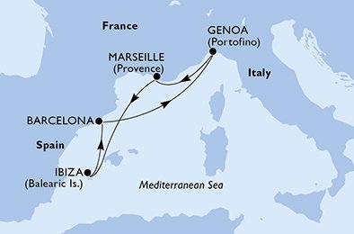 Spanje, Italië, Frankrijk