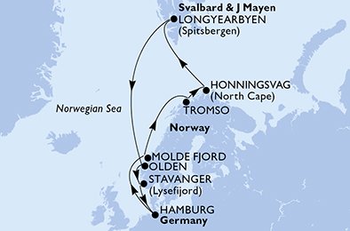 Duitsland, Noorwegen, Spitsbergen en Jan Mayen
