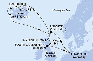Duitsland, Groot-Brittannië, IJsland