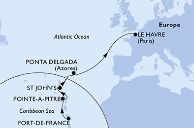 Martinique, Guadeloupe, Antigua en Barbuda, Portugal, Frankrijk