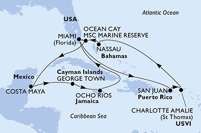 Verenigde Staten, Bahamas, Mexico, Cayman Eilanden, Jamaïca, Puerto Rico, Virgin Islands (U.S.)