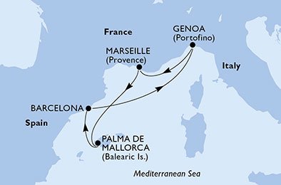 Frankrijk, Spanje, Italië
