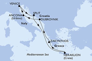 Italië, Kroatië, Griekenland